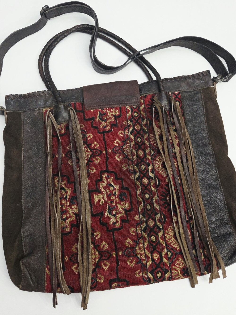 RARE FREE PEOPLE CANYONLAND BOHO TRIBAL HIPPIE FESTIVAL BAG - Picture 7 of 7